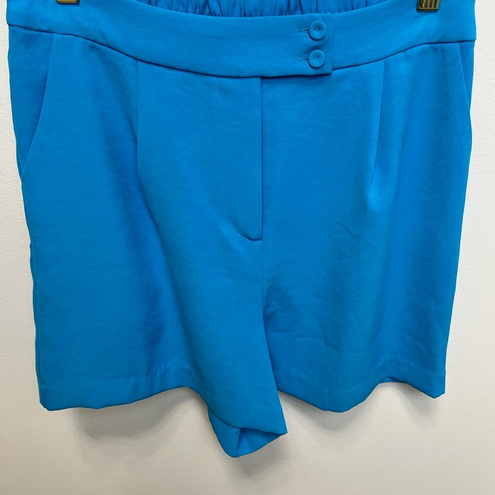 Bright Blue High-Waisted Shorts